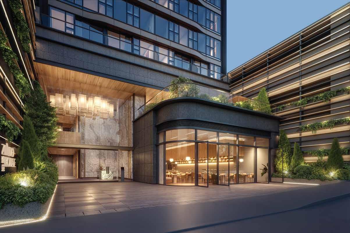 瑜意建築入口及街區立面